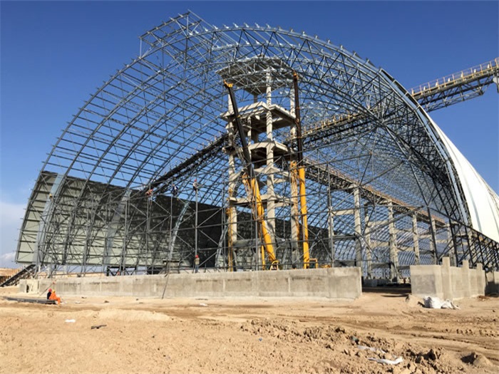 兴城煤机油桶翘工程网架